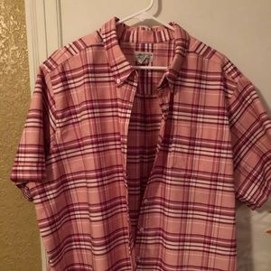 Plaid button down blouse